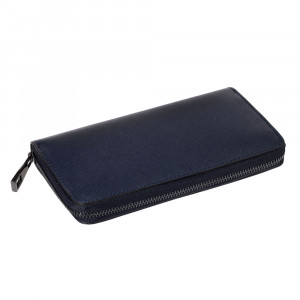 Portofel dama din piele naturala safiano DiAmanti Sanremo II Bleumarin Scuro